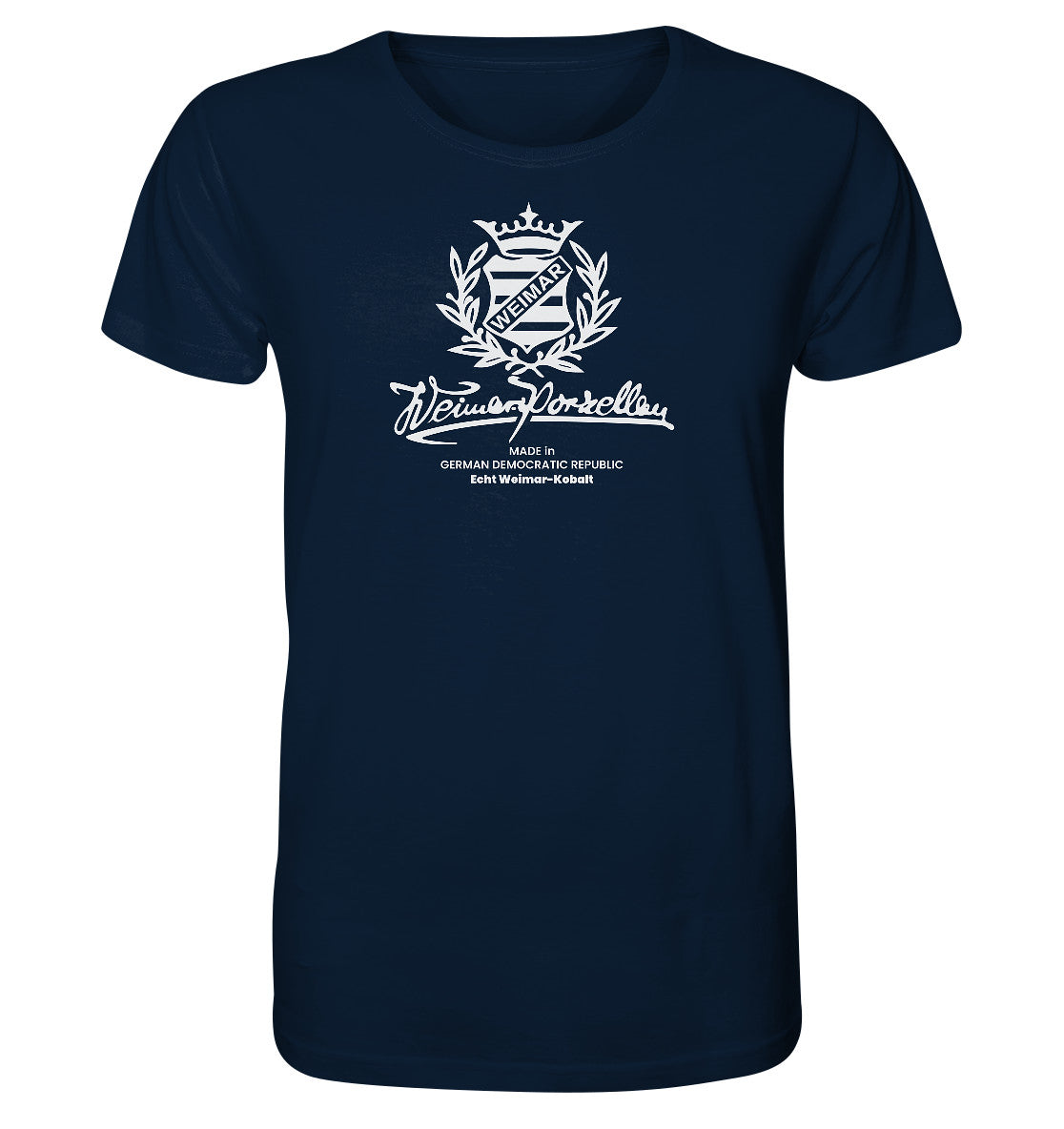 ORGANIC BIO SHIRT UNISEX • WEIMAR-PORZELLAN BLANKENHAIN monochrom