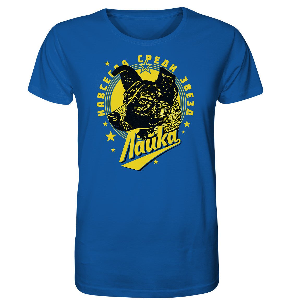 ORGANIC BIO SHIRT UNISEX • LAIKA - ERSTES LEBEWESEN IM WELTRAUM