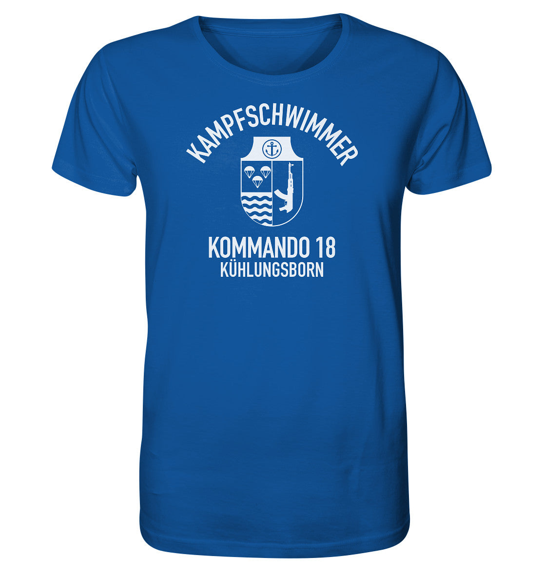 ORGANIC BIO SHIRT UNISEX • DDR KAMPFSCHWIMMER KÜHLUNGSBORN - dunkel