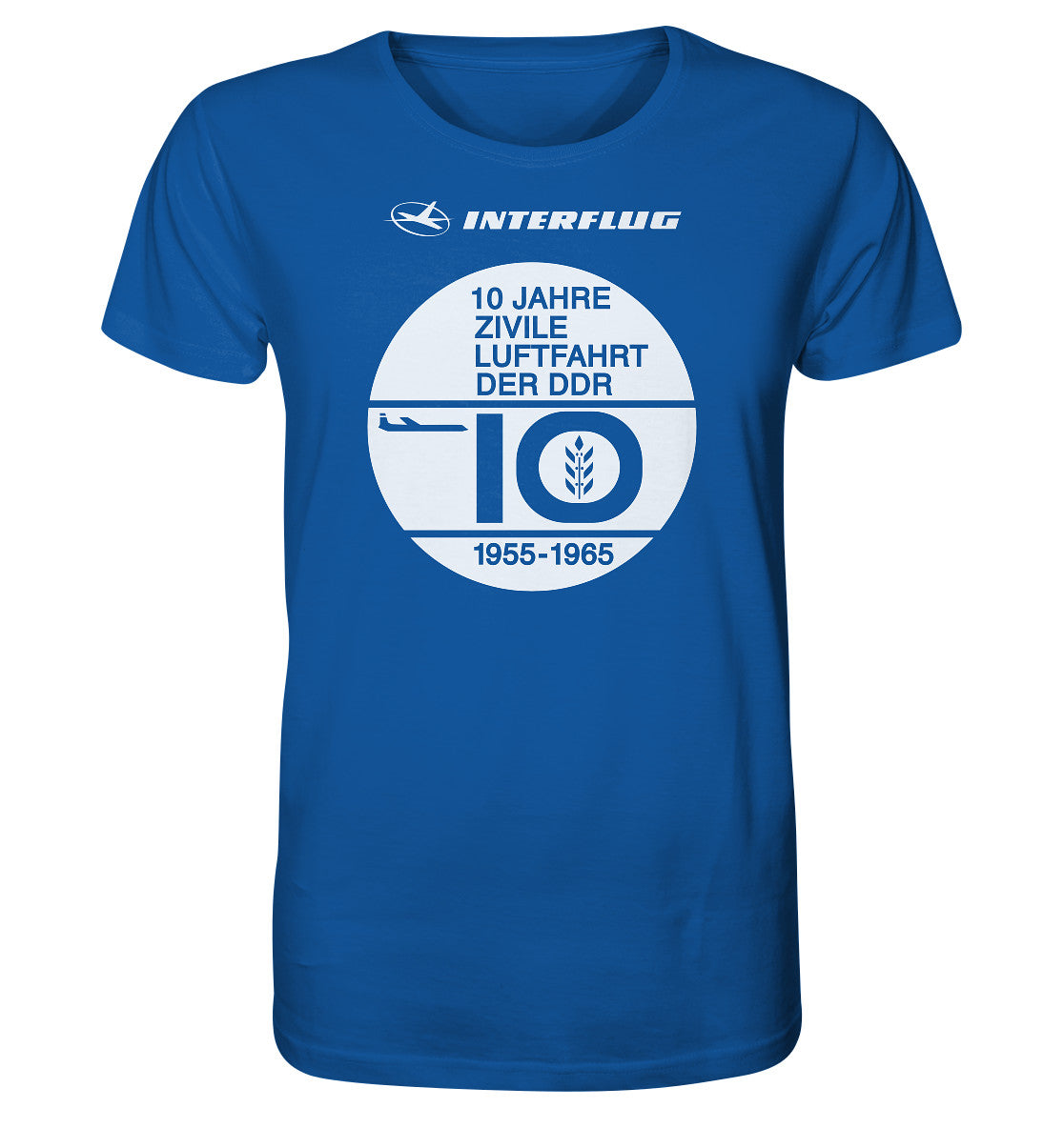 ORGANIC BIO SHIRT UNISEX • 10 JAHRE INTERFLUG