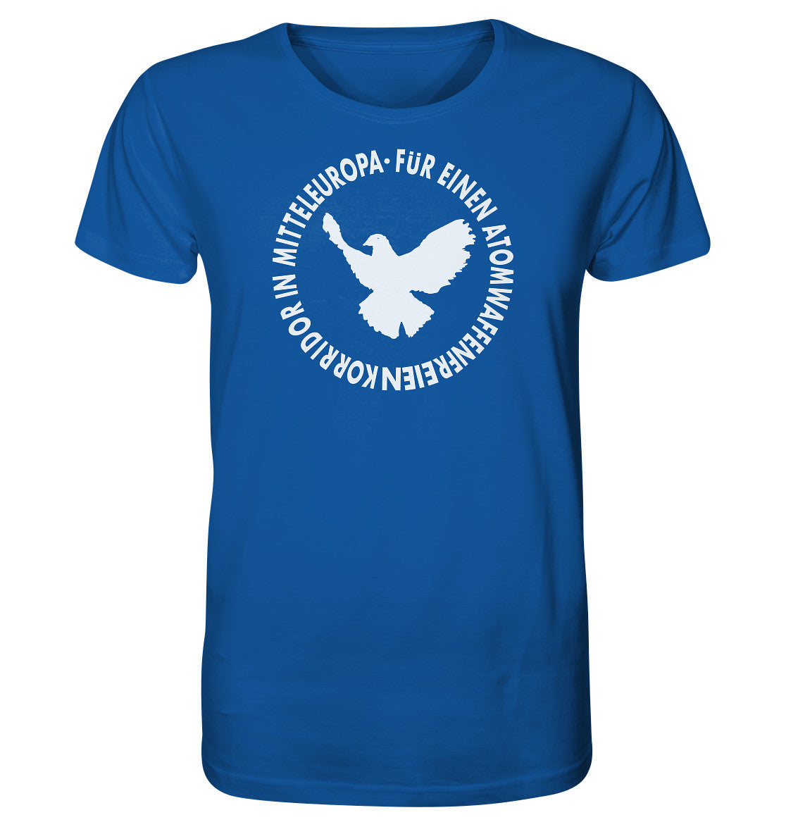 ORGANIC BIO SHIRT UNISEX • ATOMWAFFENFREIES MITTELEUROPA - WEISS