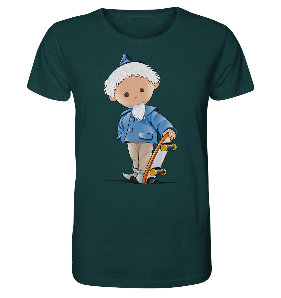ORGANIC BIO SHIRT UNISEX • UNSER SANDMÄNNCHEN - ROLLBRETT-SKATER