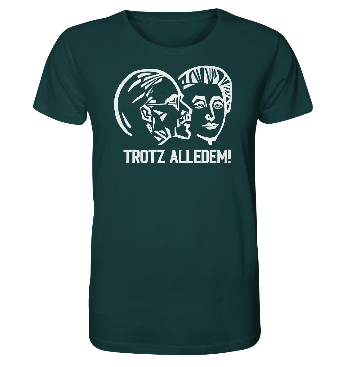 DDR Ostalgie Bio-Shirt Unisex • DDR STAATSRATSGEBÄUDE - TROTZ ALLEDEM!