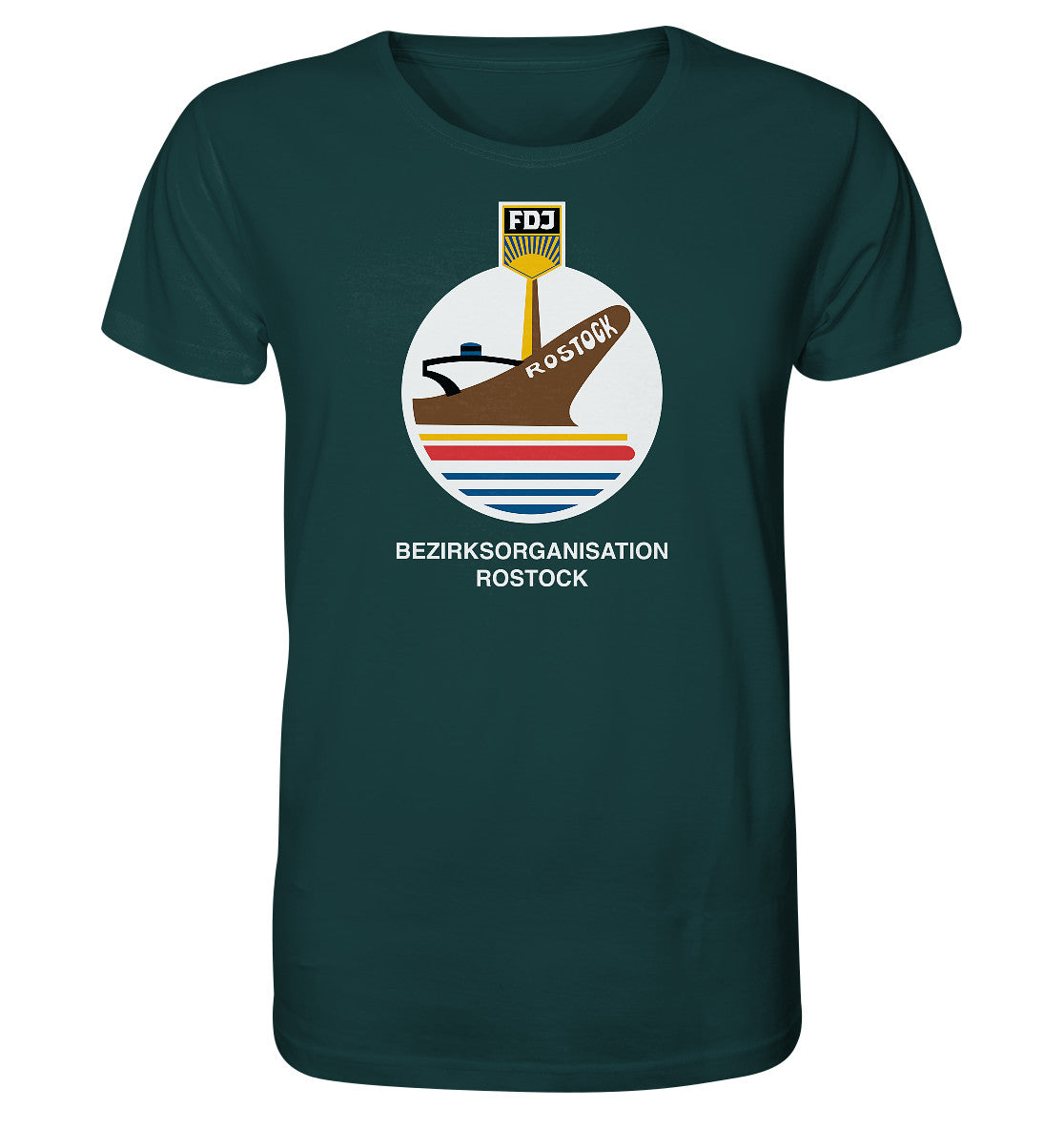 ORGANIC BIO SHIRT UNISEX • FDJ BEZIRKSORGANISATION ROSTOCK