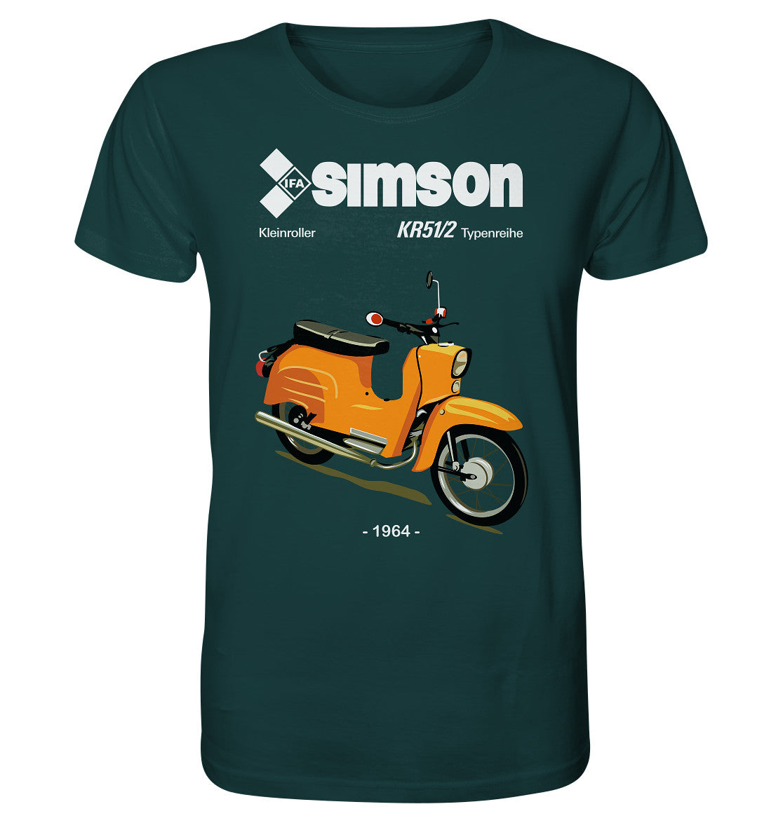 ORGANIC BIO SHIRT UNISEX • SIMSON SCHWALBE KR51-2 (ORIGINALPROSPEKT 1964)