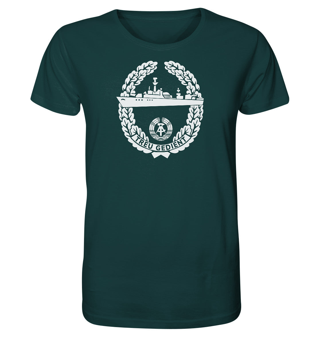 ORGANIC BIO SHIRT UNISEX • NVA-ORDEN - TREU GEDIENT - MARINE, SEESTREITKRÄFTE