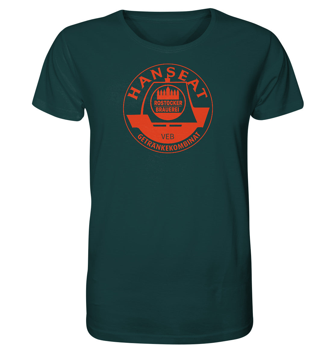 ORGANIC BIO SHIRT UNISEX • HANSEAT ROSTOCKER BRAUEREI VEB