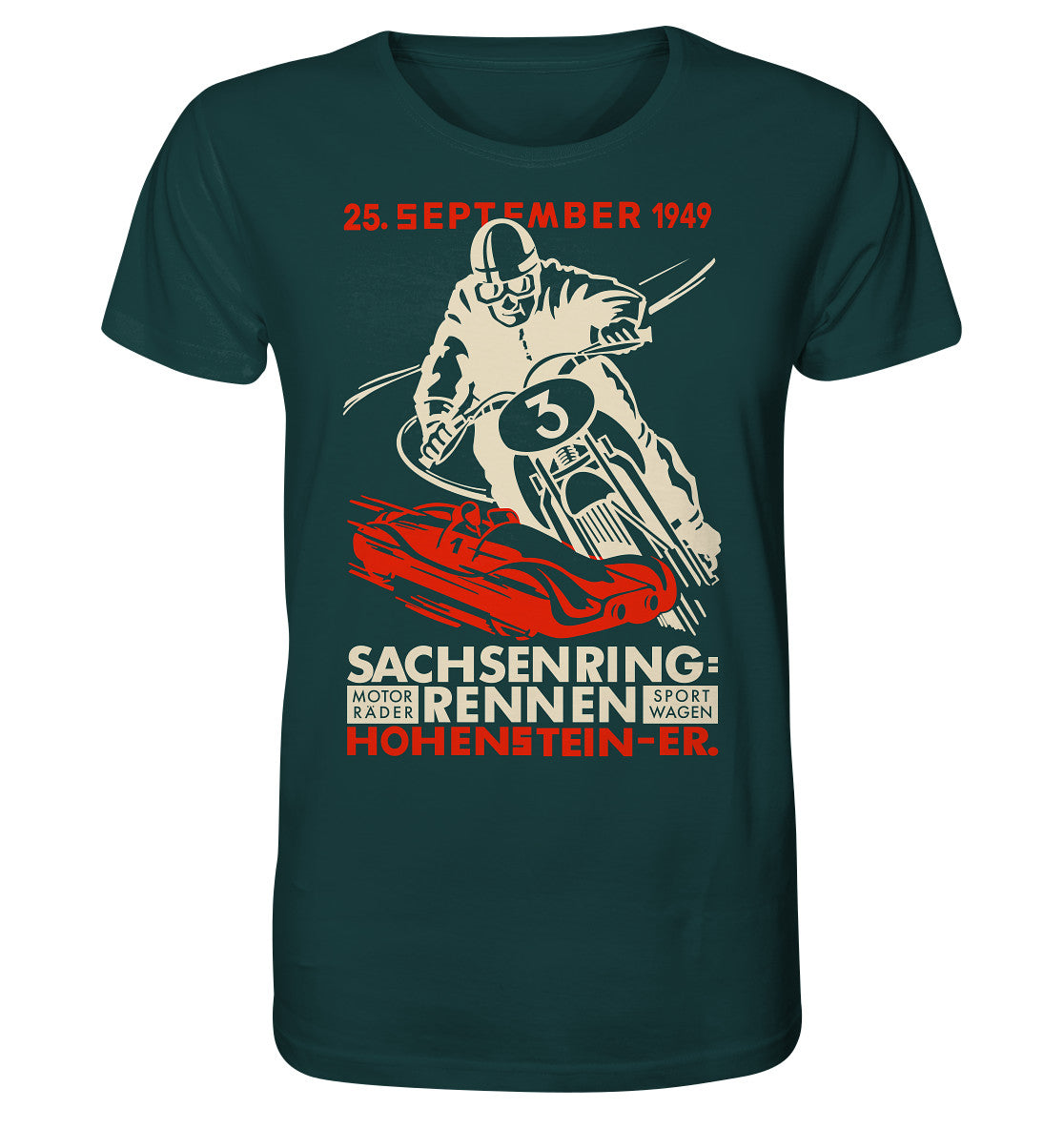 ORGANIC BIO SHIRT UNISEX • SACHSENRING-RENNEN 1949