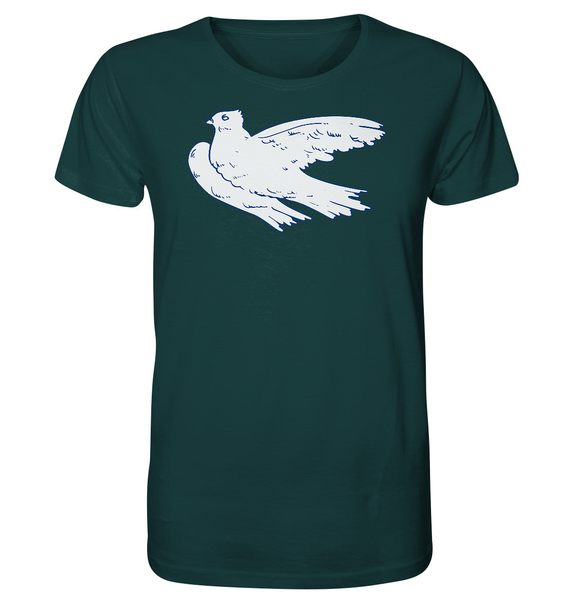 ORGANIC BIO SHIRT UNISEX • DDR - KLEINE WEISSE FRIEDENSTAUBE