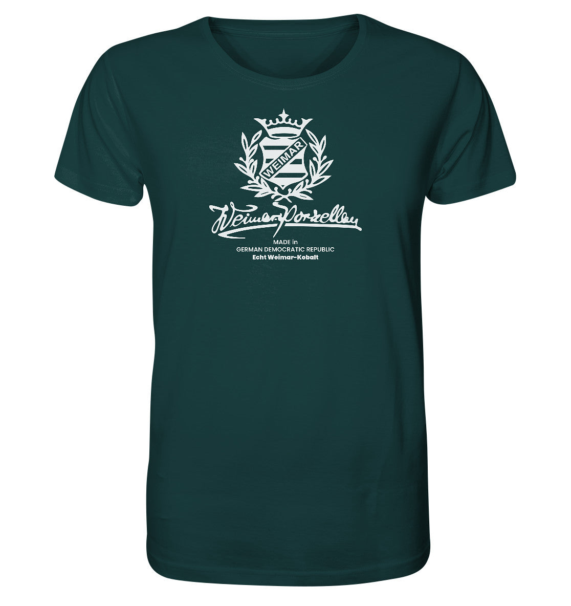 ORGANIC BIO SHIRT UNISEX • WEIMAR-PORZELLAN BLANKENHAIN monochrom