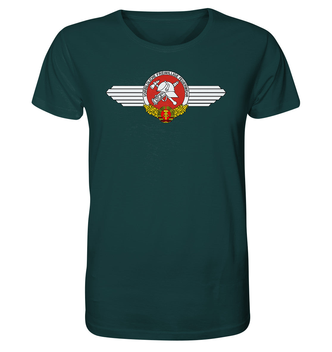ORGANIC BIO SHIRT UNISEX • VORBILDLICHE FREIWILLIGE FEUERWEHR DER DDR