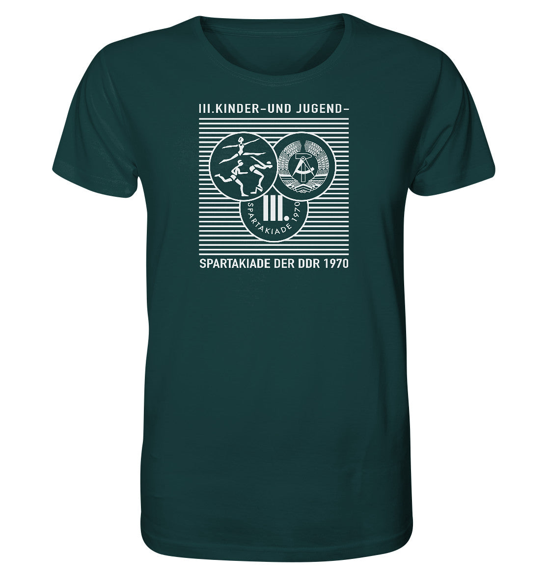 ORGANIC BIO SHIRT UNISEX • DDR KINDER- UND JUGENDSPARTAKIADE 1970