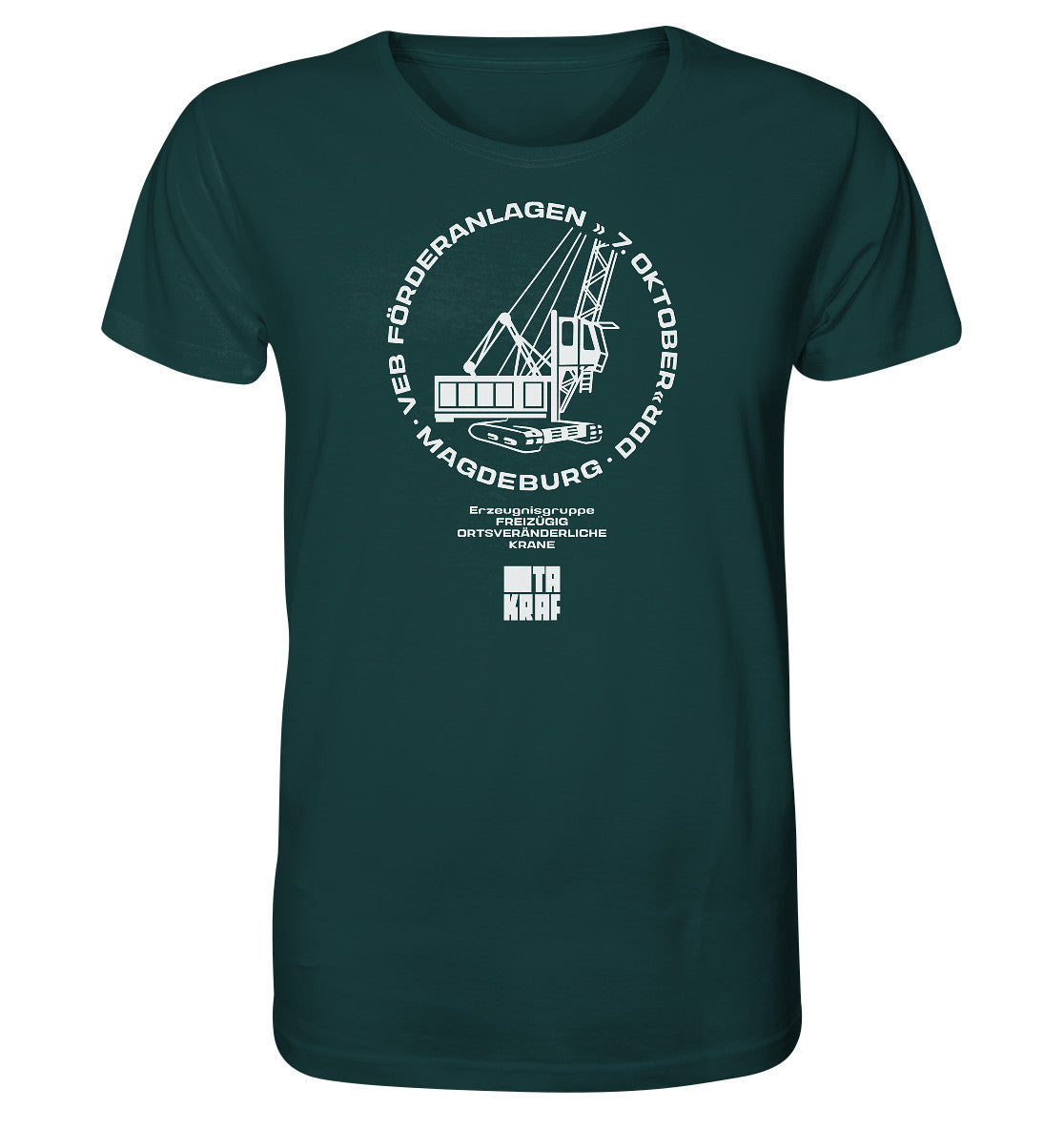 ORGANIC BIO SHIRT UNISEX • VEB FÖRDERANLAGEN & KRANE MAGDEBURG