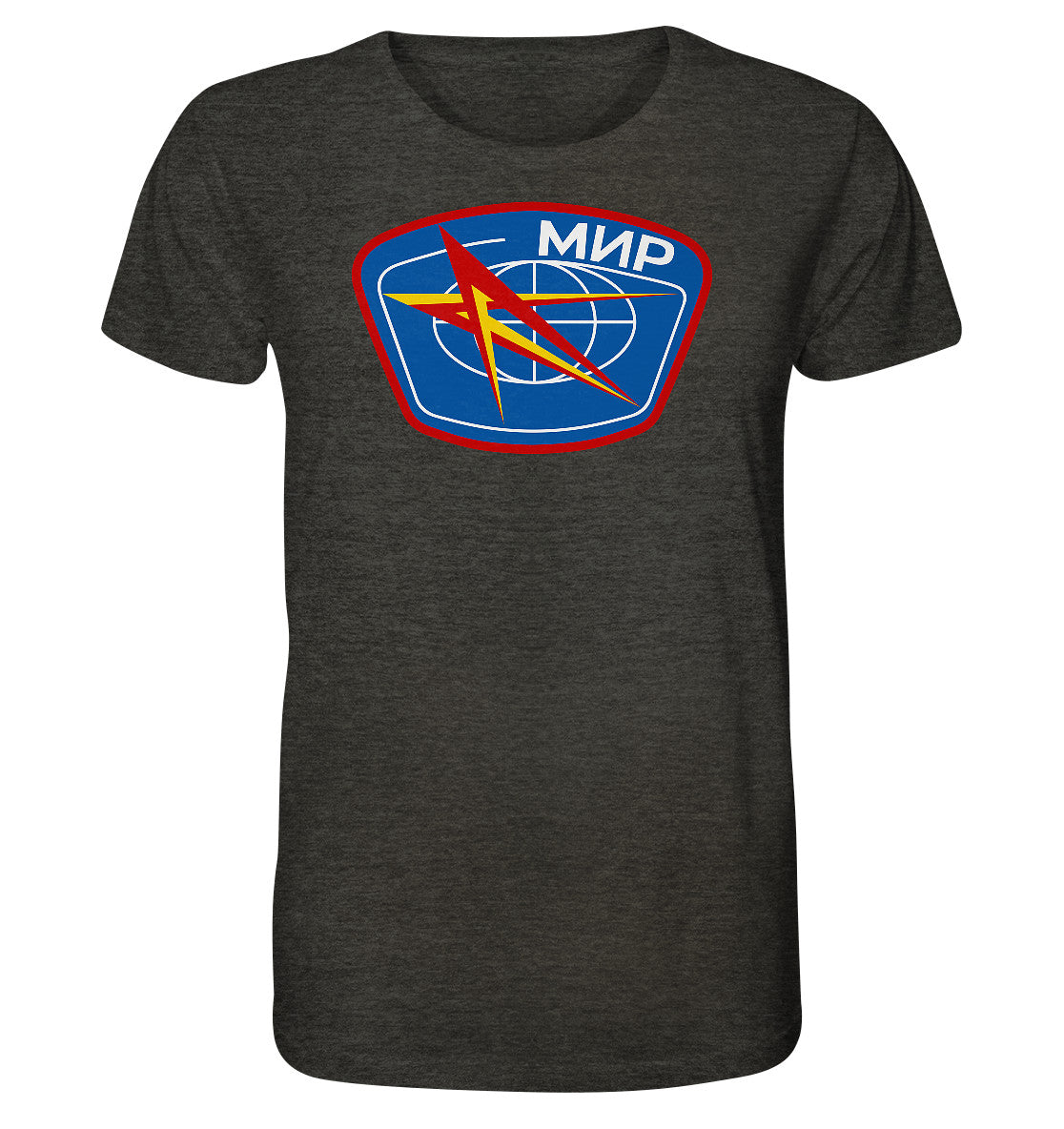 ORGANIC BIO SHIRT UNISEX • MIR - KOSMONAUTEN-BADGE