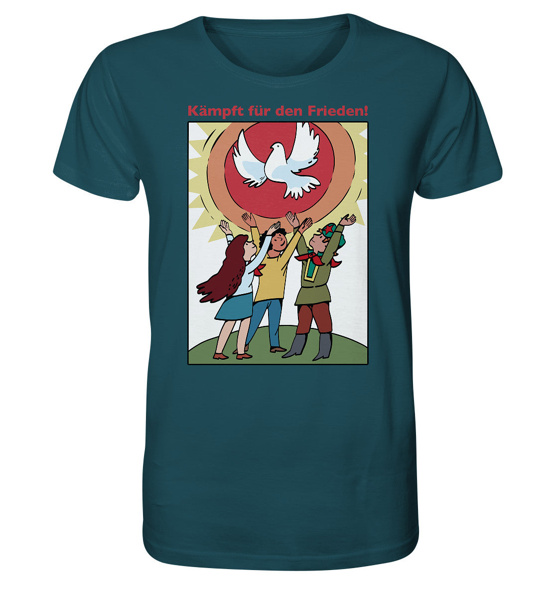 ORGANIC BIO SHIRT UNISEX • KÄMPFT FÜR DEN FRIEDEN! (DDR-ORIGINAL-PLAKAT)