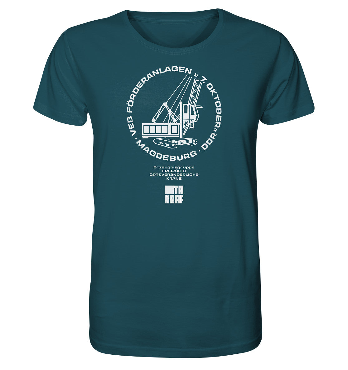 ORGANIC BIO SHIRT UNISEX • VEB FÖRDERANLAGEN & KRANE MAGDEBURG