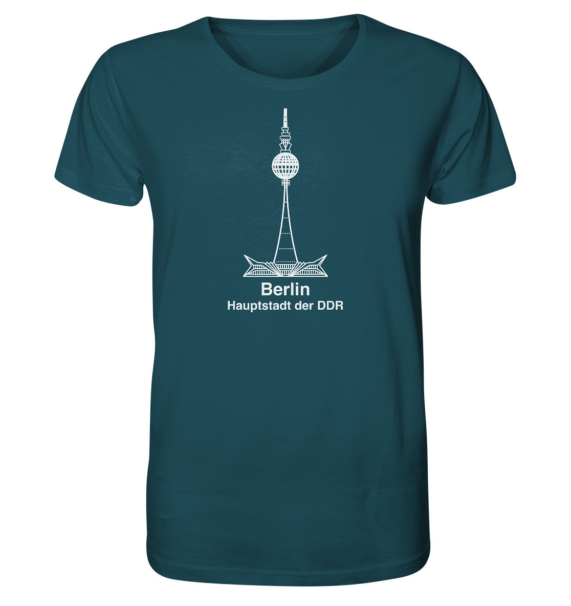 ORGANIC BIO SHIRT UNISEX • BERLIN - FERNSEHTURM - ORIGINAL WIMPEL