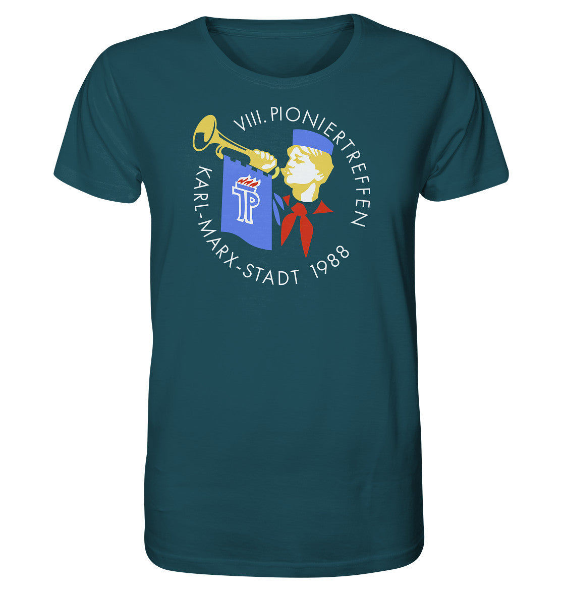 ORGANIC BIO SHIRT UNISEX • PIONIERTREFFEN KARL-MARX-STADT - DUNKEL