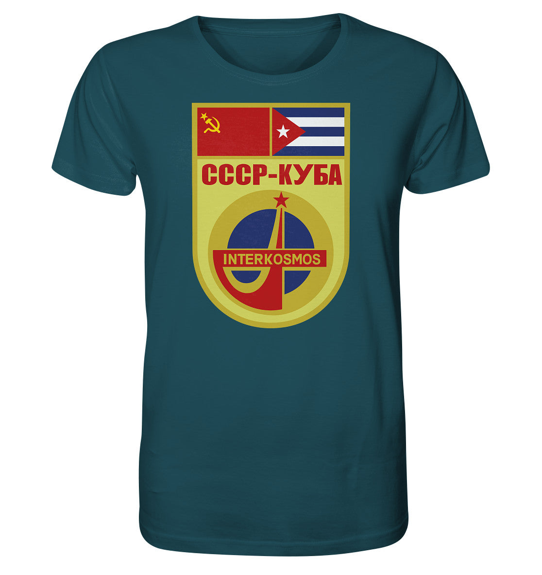 ORGANIC BIO SHIRT UNISEX • INTERKOSMOS CCCP-KUBA WIMPEL