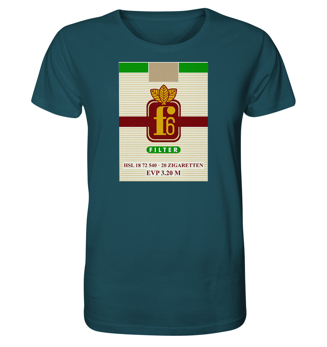 ORGANIC BIO SHIRT UNISEX • F6 FILTER ZIGARETTEN