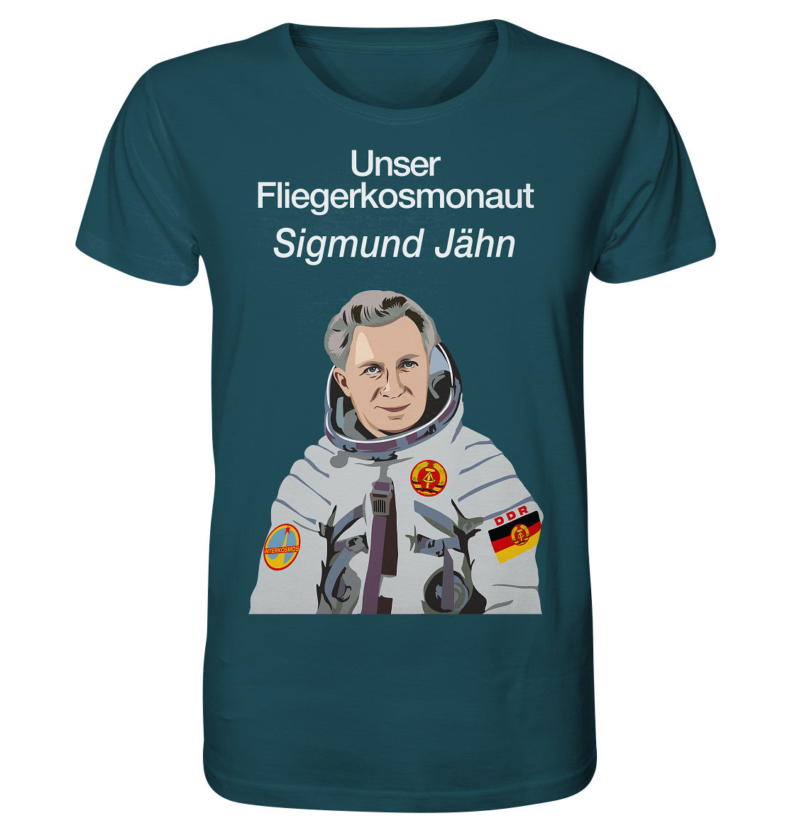 ORGANIC BIO SHIRT UNISEX • UNSER FLIEGERKOSMONAUT SIGMUND JÄHN