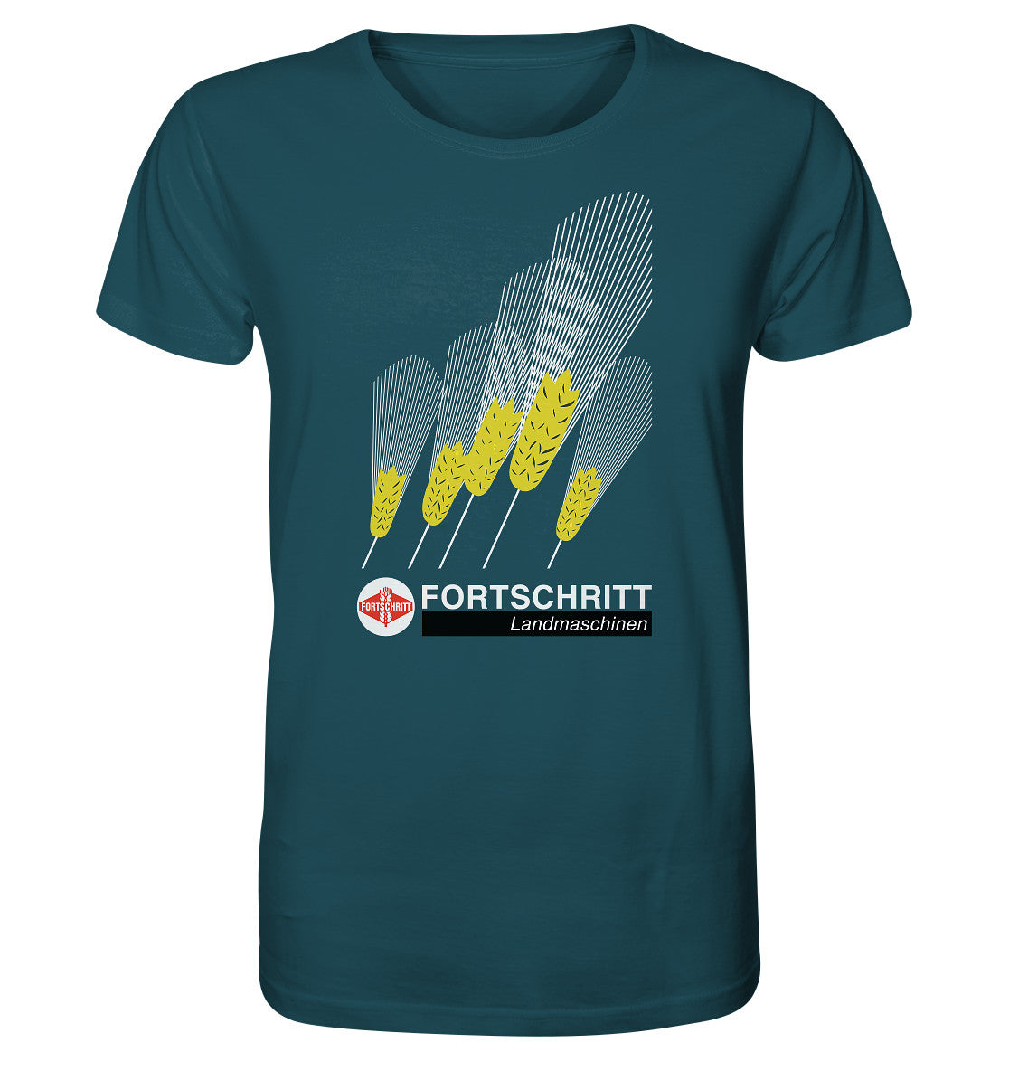 ORGANIC BIO SHIRT UNISEX • FORTSCHRITT LANDMASCHINEN - PLAKATMOTIV
