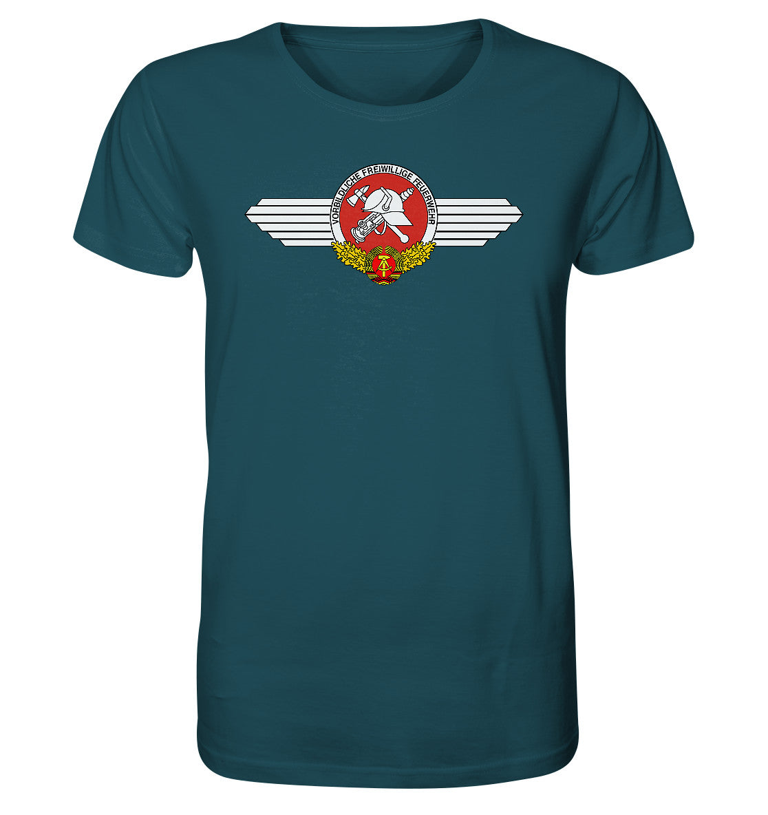 ORGANIC BIO SHIRT UNISEX • VORBILDLICHE FREIWILLIGE FEUERWEHR DER DDR