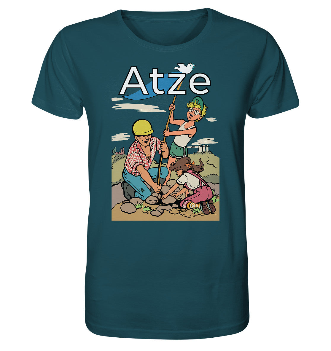 ORGANIC BIO SHIRT UNISEX • ATZE - TITEL FRIEDENSFLAGGE