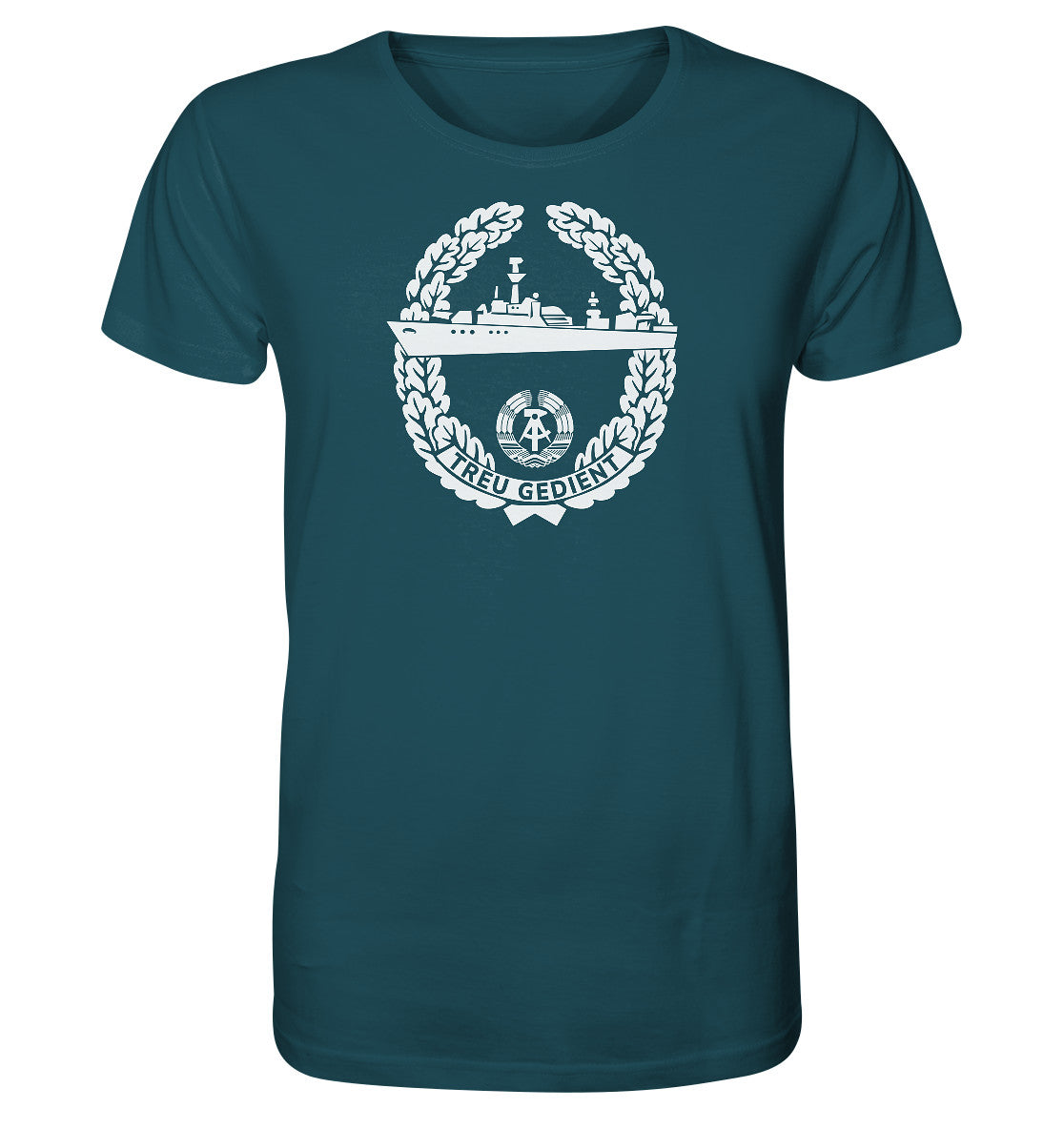 ORGANIC BIO SHIRT UNISEX • NVA-ORDEN - TREU GEDIENT - MARINE, SEESTREITKRÄFTE