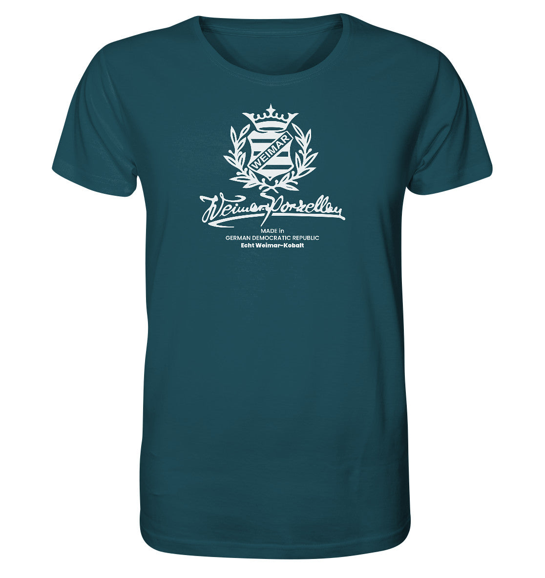 ORGANIC BIO SHIRT UNISEX • WEIMAR-PORZELLAN BLANKENHAIN monochrom