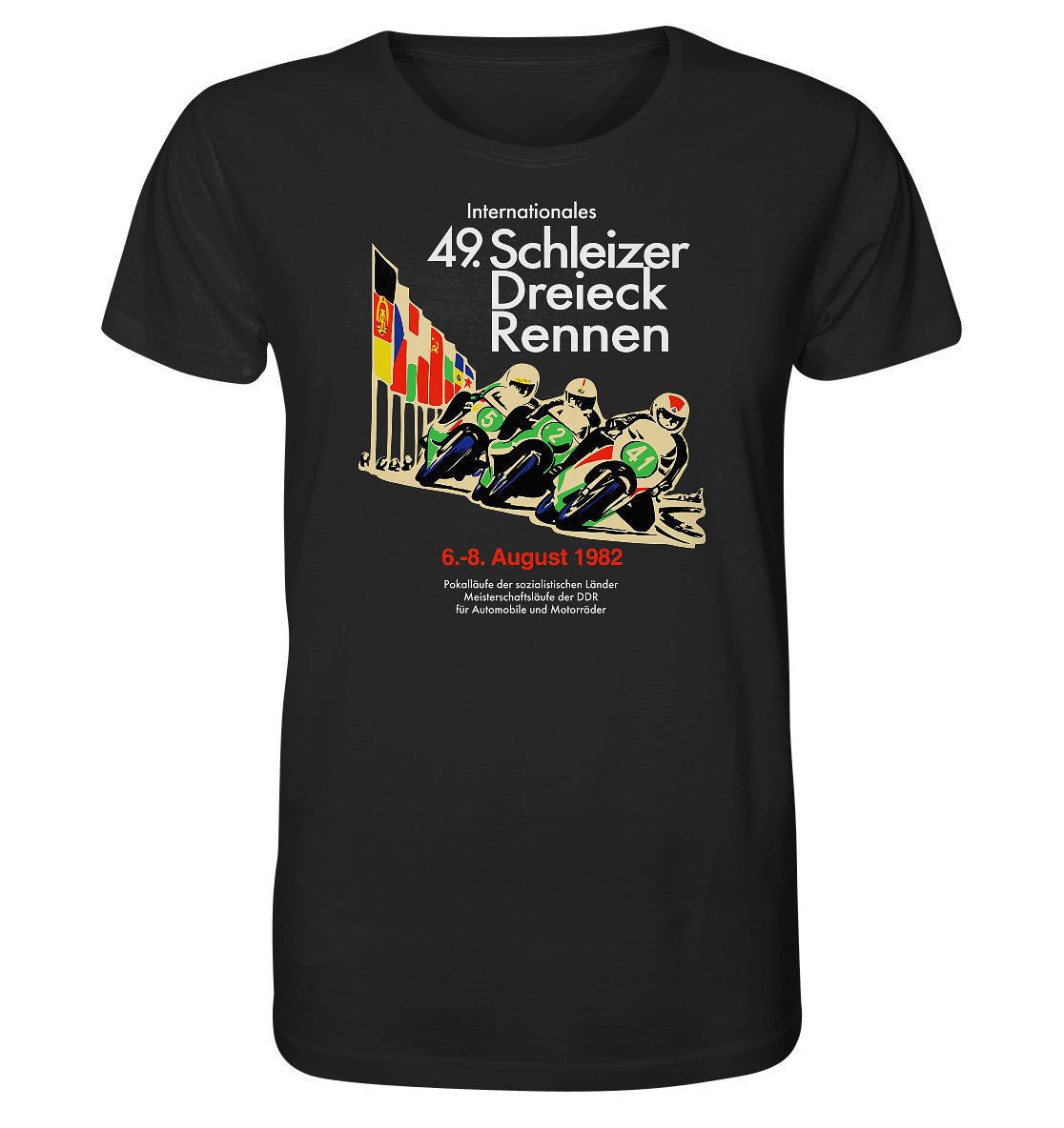 ORGANIC BIO SHIRT UNISEX • SCHLEIZER DREIECK-RENNEN DDR 1982
