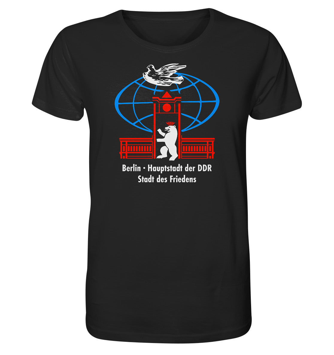 ORGANIC BIO SHIRT UNISEX • BERLIN - STADT DES FRIEDENS - ORIGINAL WIMPEL