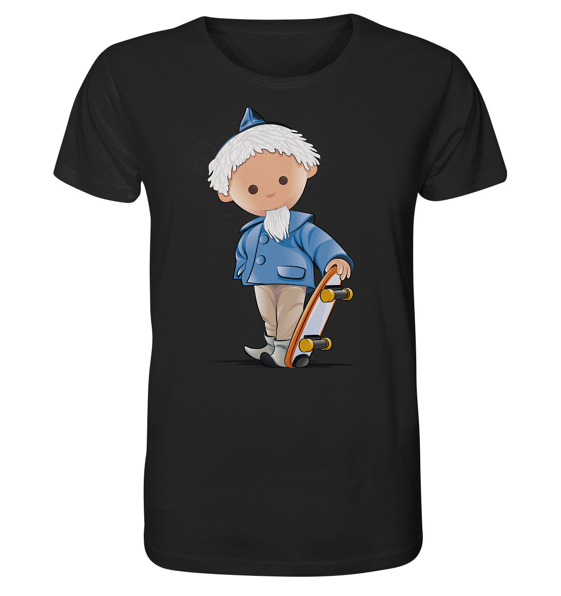 ORGANIC BIO SHIRT UNISEX • UNSER SANDMÄNNCHEN - ROLLBRETT-SKATER