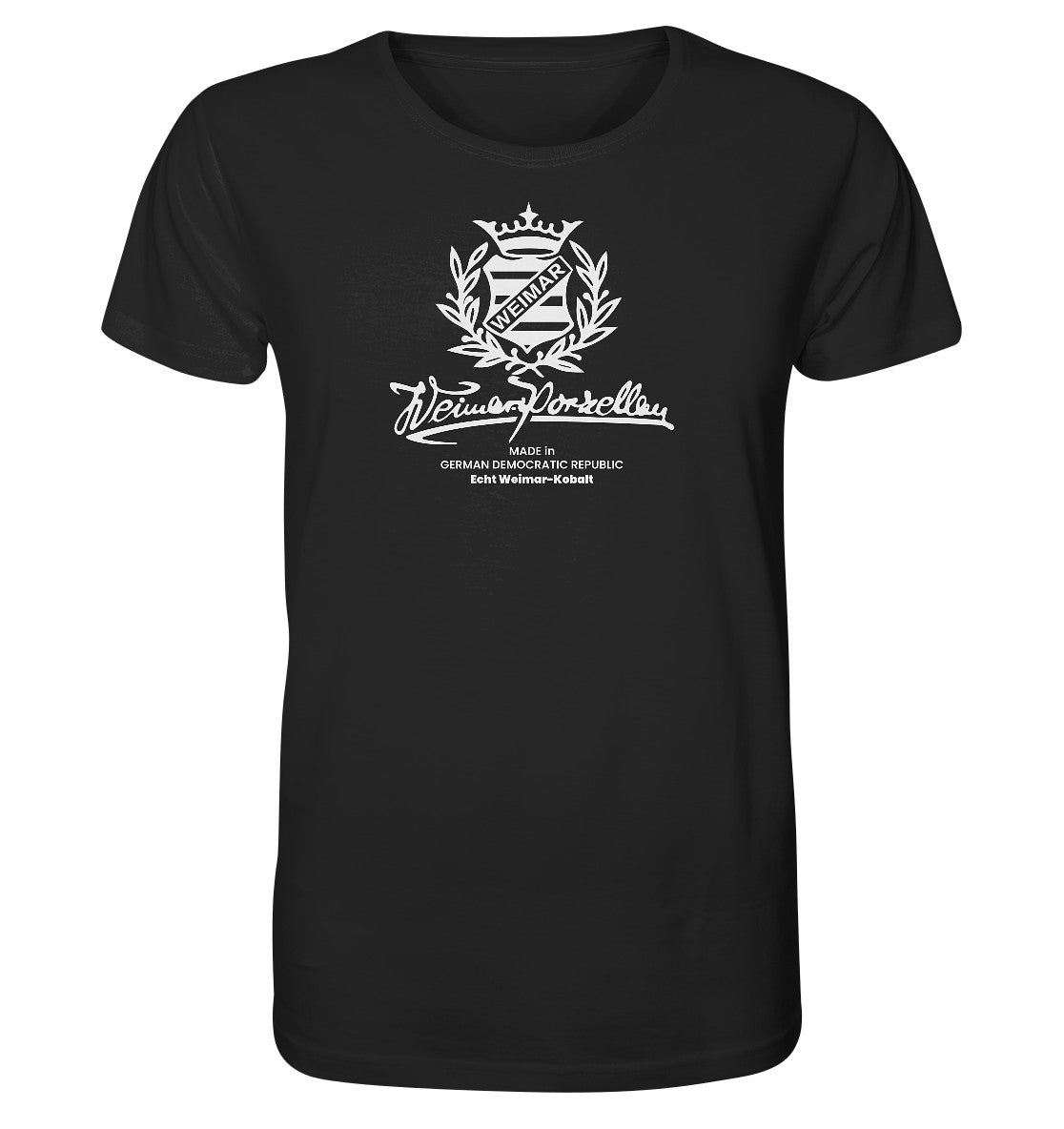 ORGANIC BIO SHIRT UNISEX • WEIMAR-PORZELLAN BLANKENHAIN monochrom