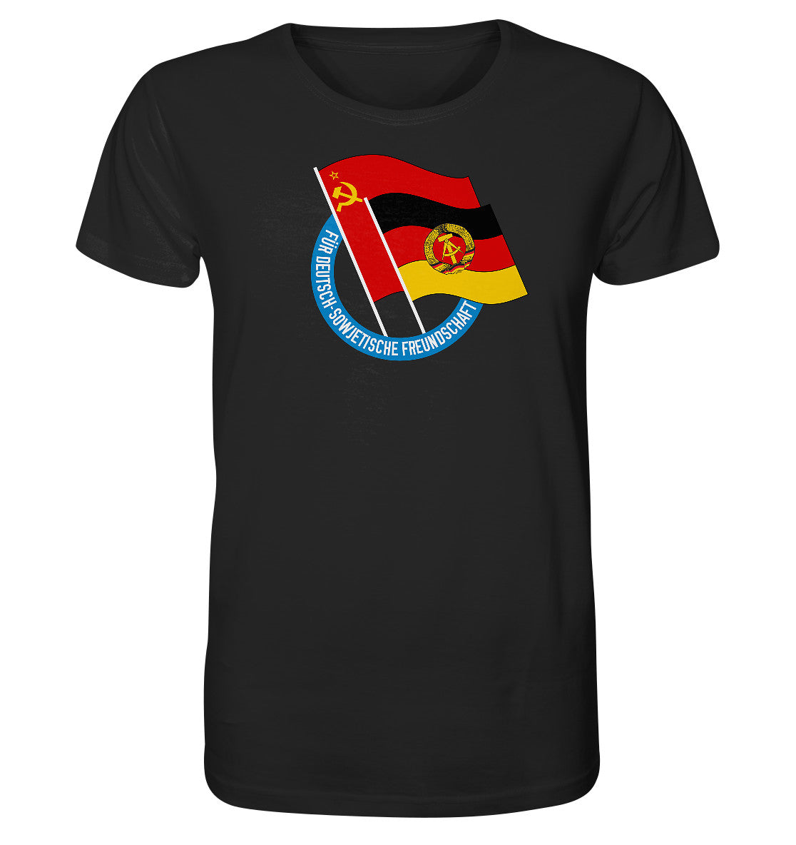 ORGANIC BIO SHIRT UNISEX • DEUTSCH SOWJETISCHE FREUNDSCHAFT - dunkel