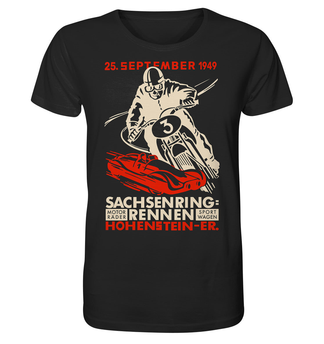 ORGANIC BIO SHIRT UNISEX • SACHSENRING-RENNEN 1949