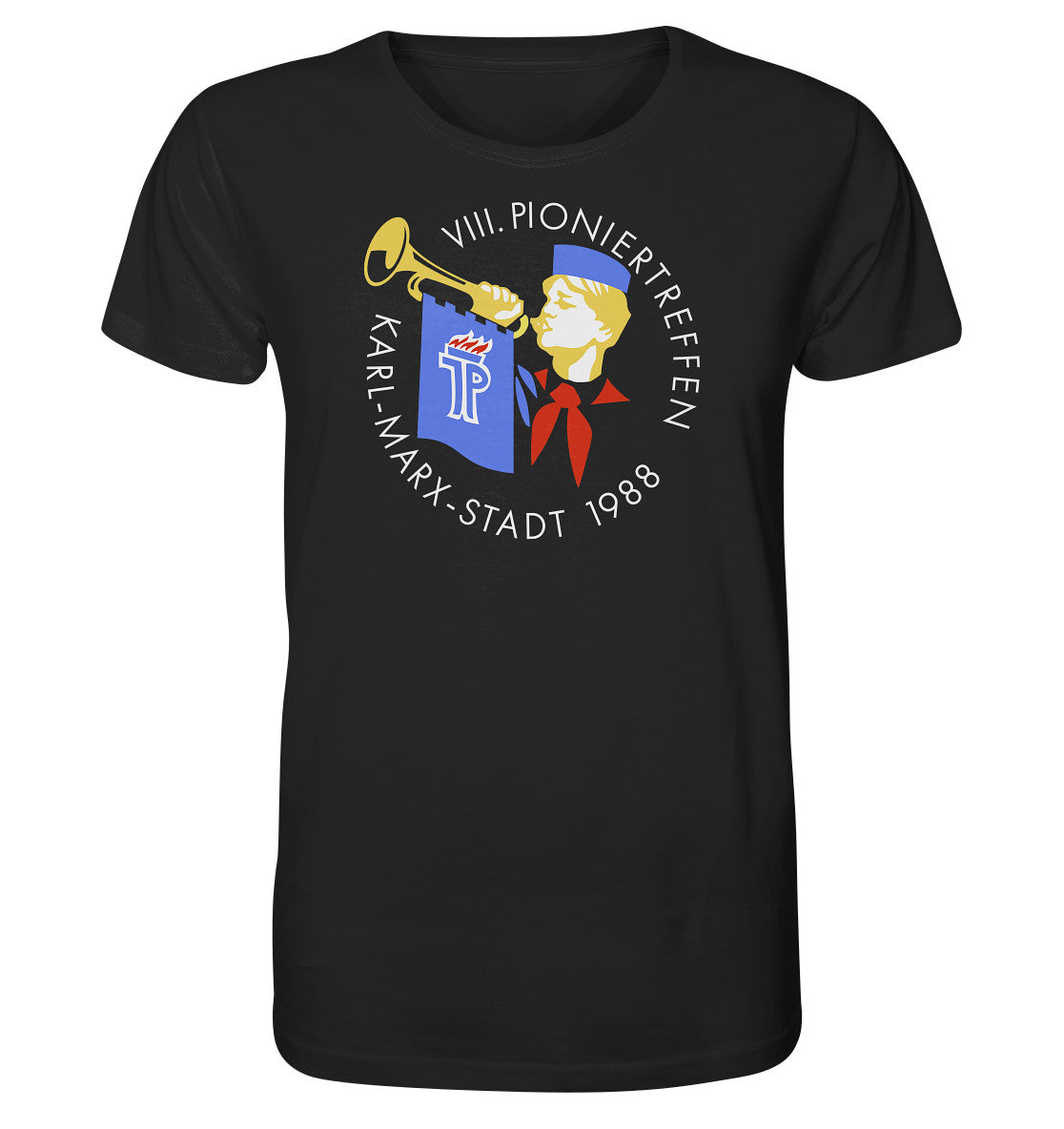 ORGANIC BIO SHIRT UNISEX • PIONIERTREFFEN KARL-MARX-STADT - DUNKEL