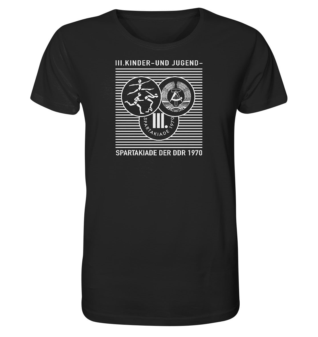 ORGANIC BIO SHIRT UNISEX • DDR KINDER- UND JUGENDSPARTAKIADE 1970