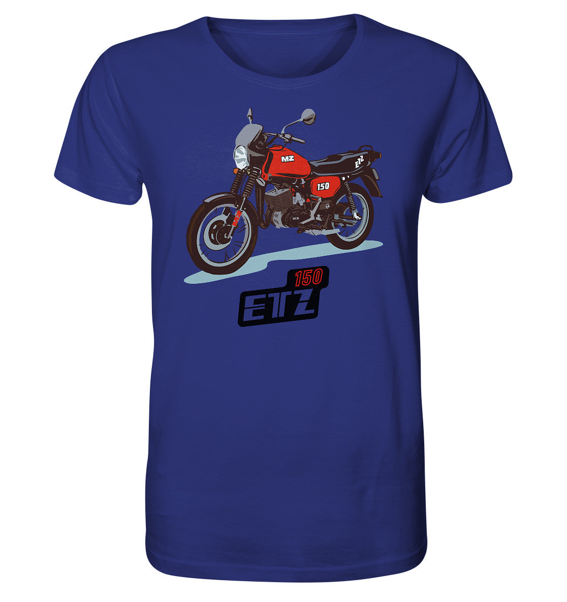ORGANIC BIO SHIRT UNISEX • MZ ETZ 150 ROT (ORIGINAL DDR-PLAKAT)