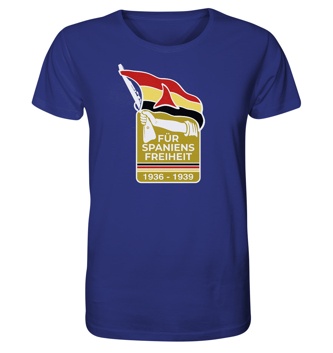 ORGANIC BIO SHIRT UNISEX • FÜR SPANIENS FREIHEIT - ABZEICHEN SPANIENKÄMPFER