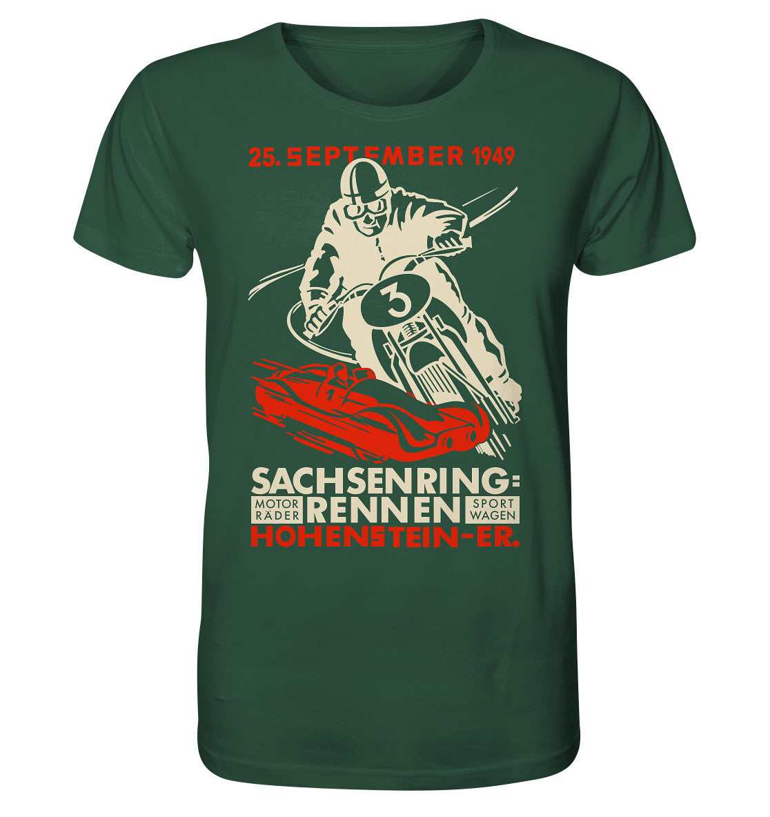 ORGANIC BIO SHIRT UNISEX • SACHSENRING-RENNEN 1949