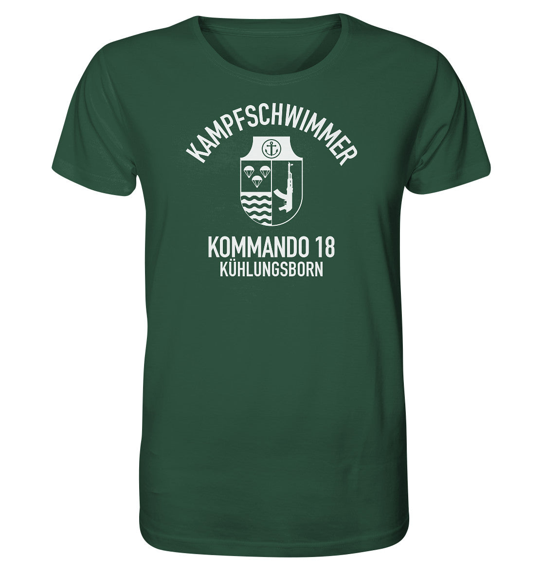 ORGANIC BIO SHIRT UNISEX • DDR KAMPFSCHWIMMER KÜHLUNGSBORN - dunkel