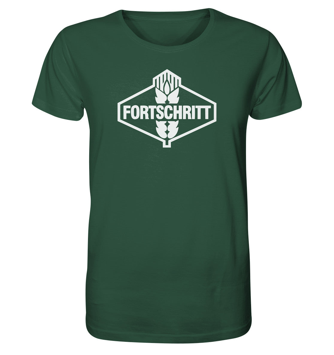 ORGANIC BIO SHIRT UNISEX • FORTSCHRITT LANDMASCHINEN - WEISS