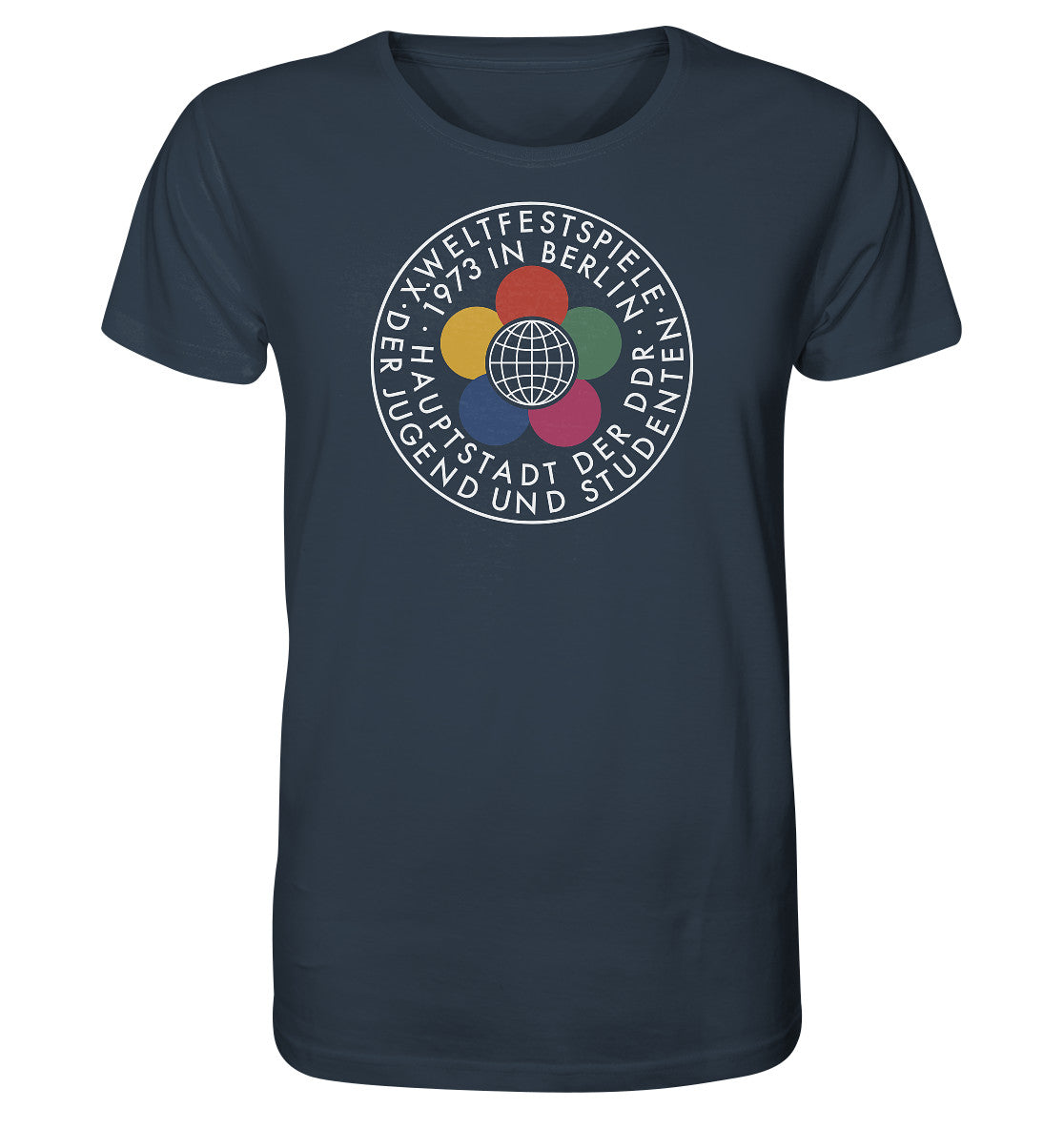 ORGANIC BIO SHIRT UNISEX • WELTFESTSPIELE 1973 - DUNKEL