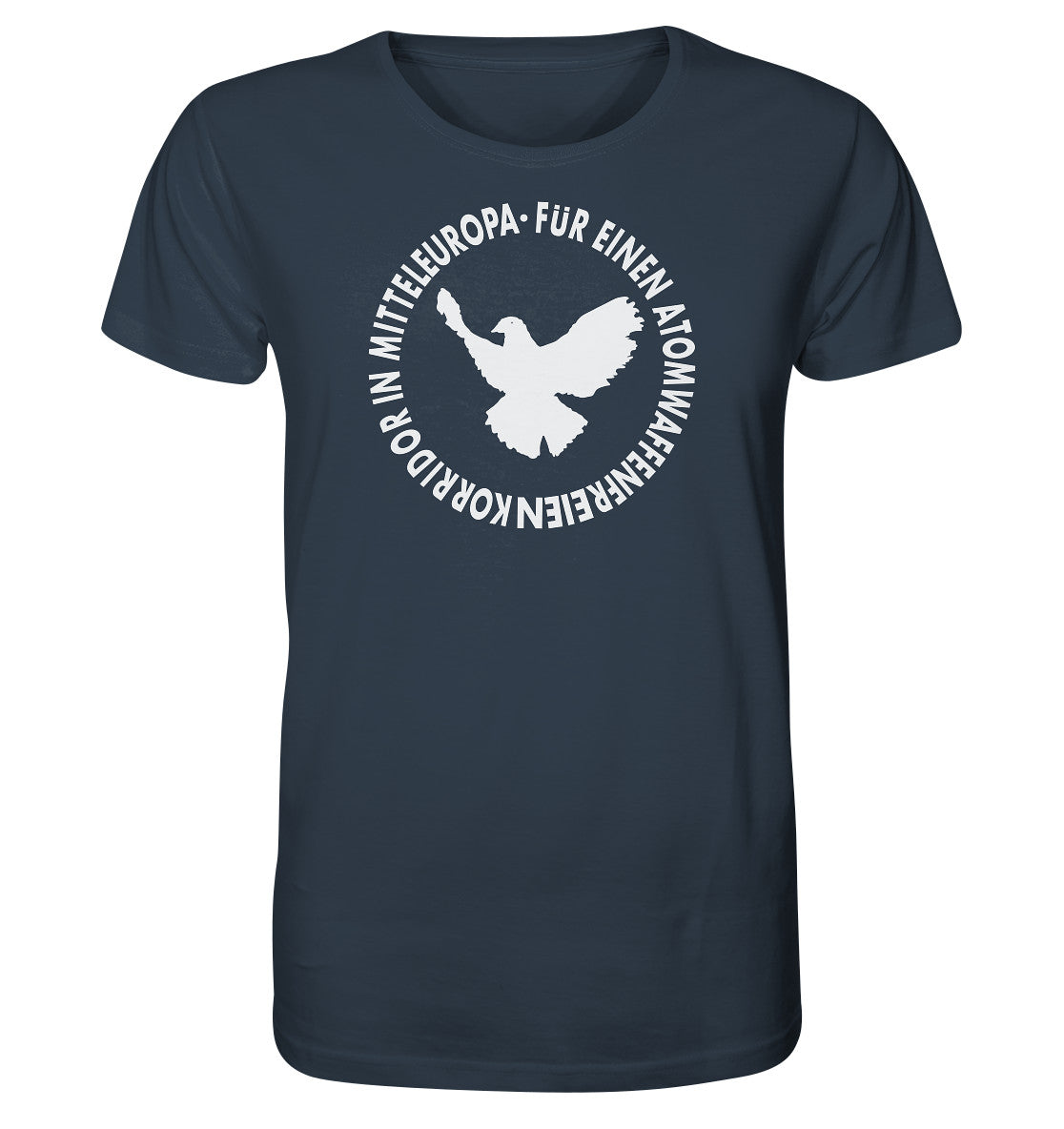ORGANIC BIO SHIRT UNISEX • ATOMWAFFENFREIES MITTELEUROPA - WEISS