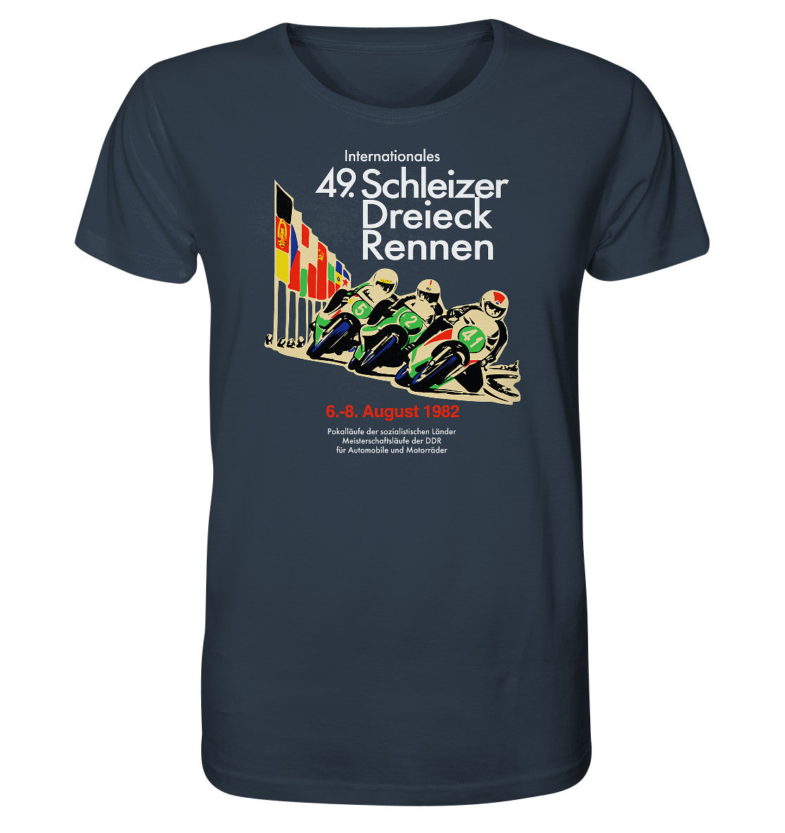 ORGANIC BIO SHIRT UNISEX • SCHLEIZER DREIECK-RENNEN DDR 1982