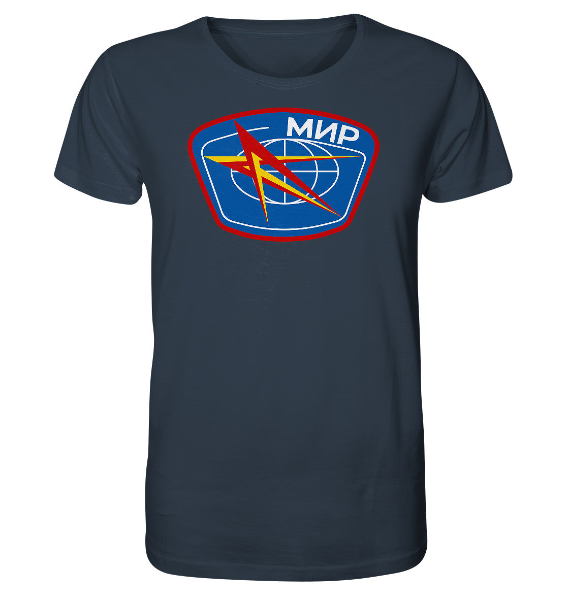 ORGANIC BIO SHIRT UNISEX • MIR - KOSMONAUTEN-BADGE