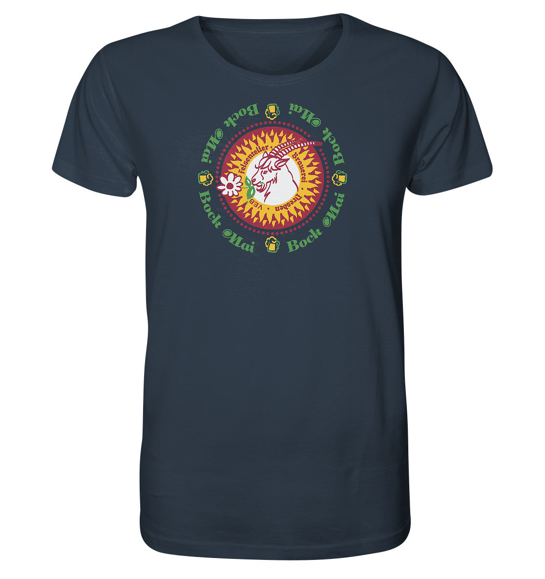 ORGANIC BIO SHIRT UNISEX • VEB FELSENKELLER BRAUEREI DRESDEN MAI BOCK