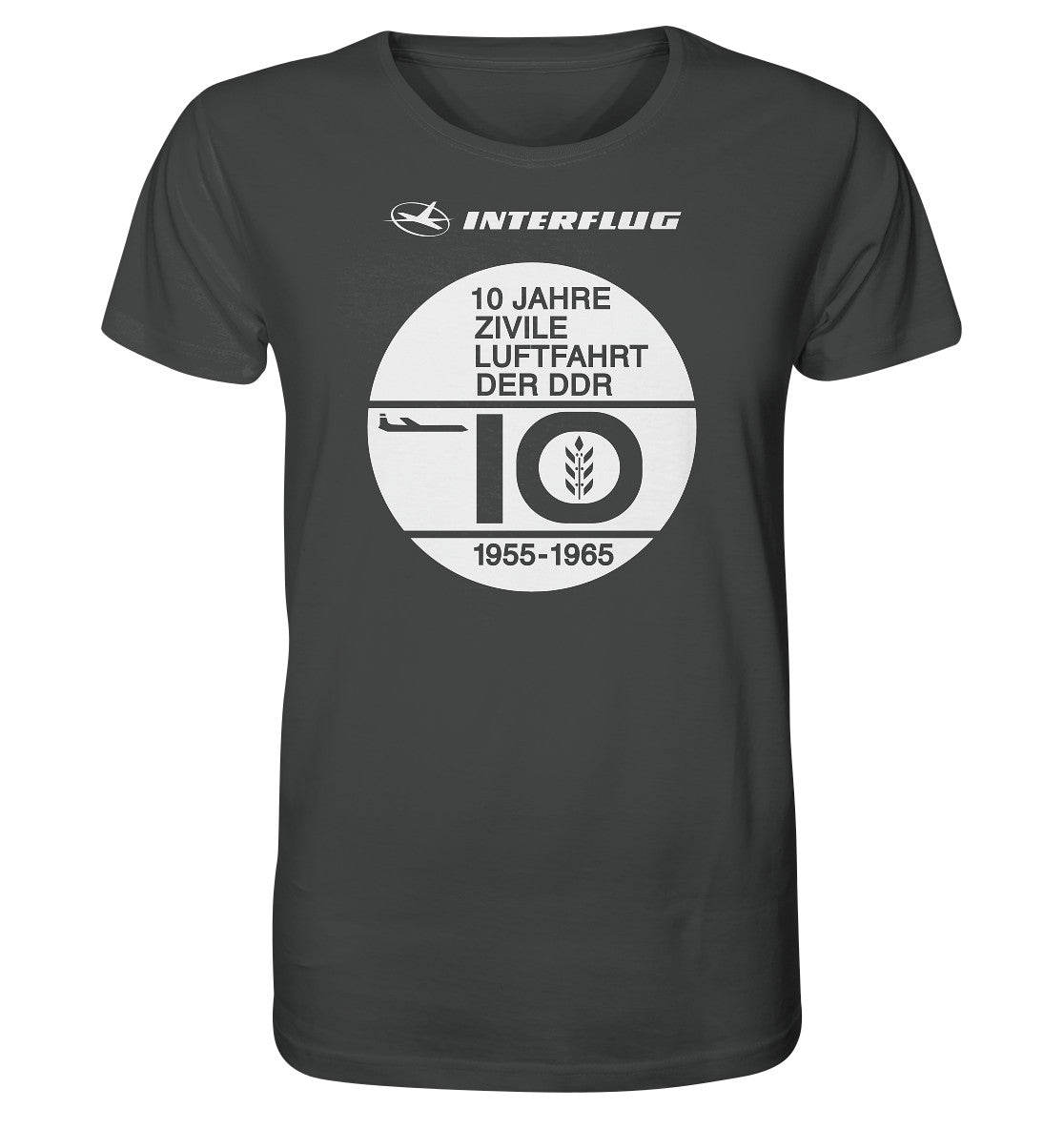 ORGANIC BIO SHIRT UNISEX • 10 JAHRE INTERFLUG