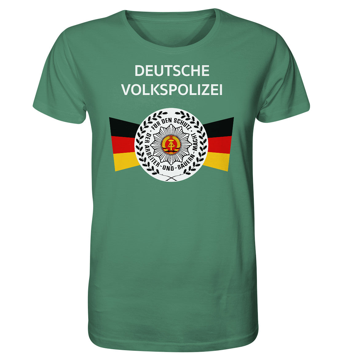 ORGANIC BIO SHIRT UNISEX • DEUTSCHE VOLKSPOLIZEI - ORIGINAL WIMPEL